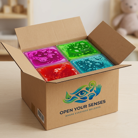 Liquid Sensory Floor Tiles – 4 Piece Set