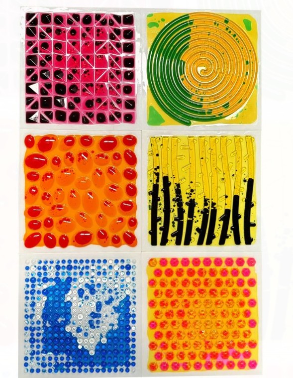 Liquid Sensory Textured Floor Tiles – 4 Piece Set