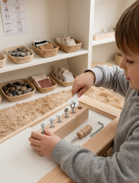 Kids' Screw Busy Board | Montessori Fine Motor & Engineering Skills Toy