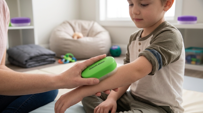 Sensory Body Brush | Tactile Therapy & Deep Pressure Support